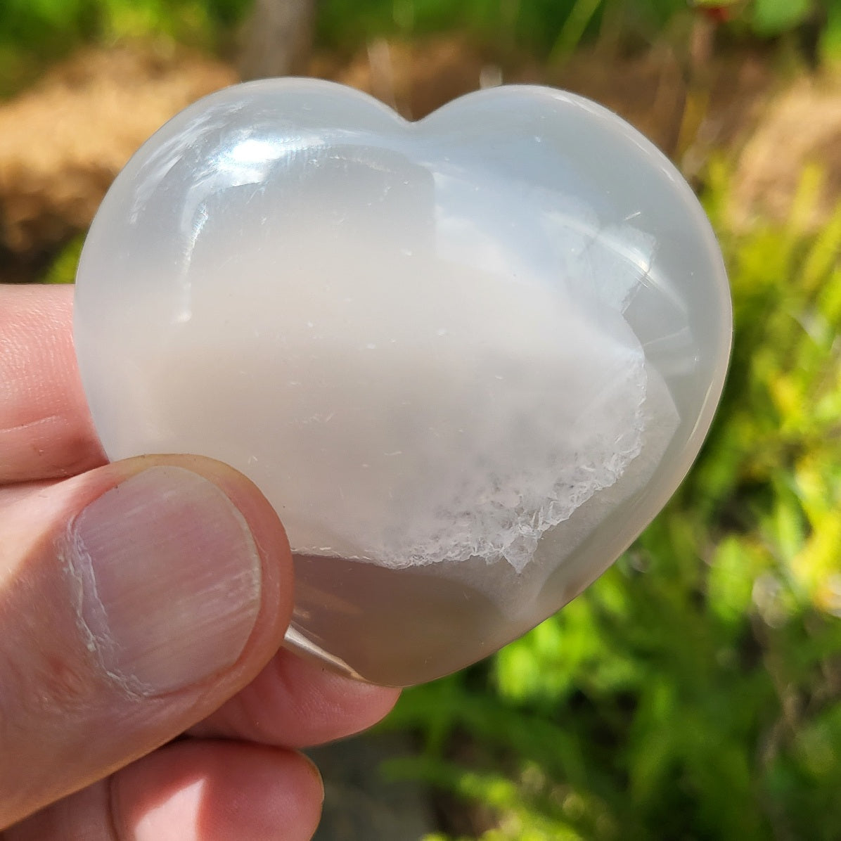 Druzy Agate Heart