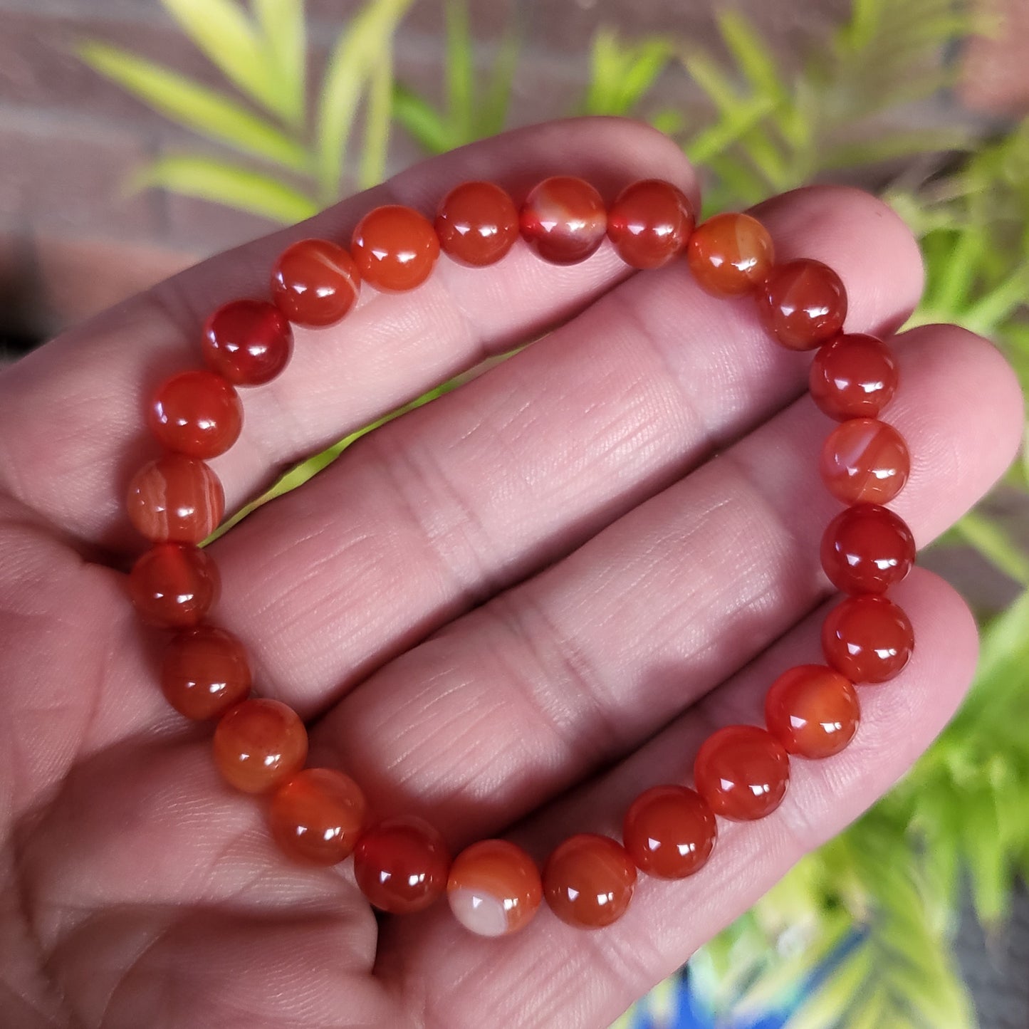 Carnelian Bracelet 8mm or 10mm