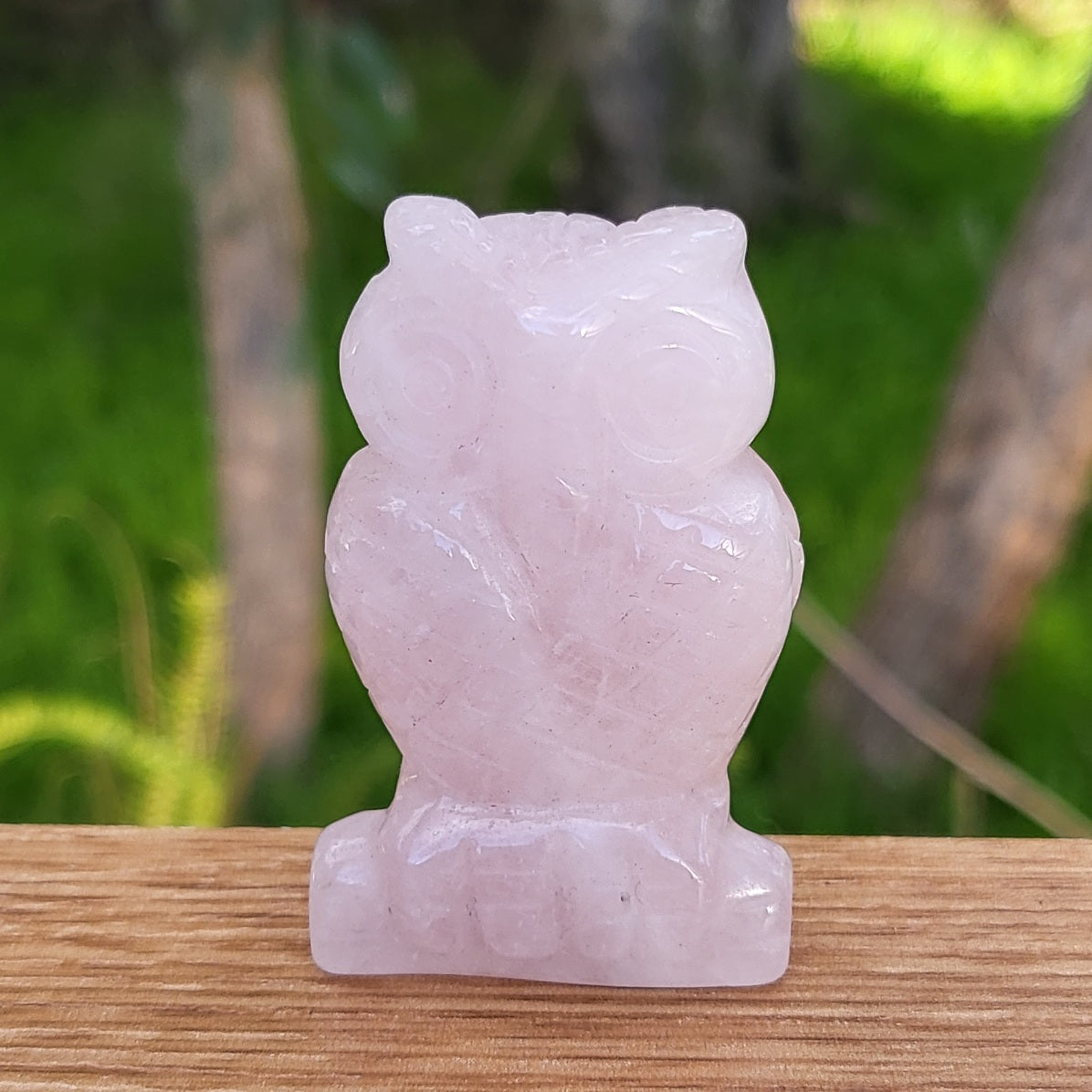 Rose Quartz Owl