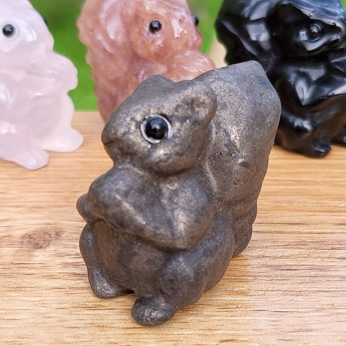 Squirrel Carving - Pyrite