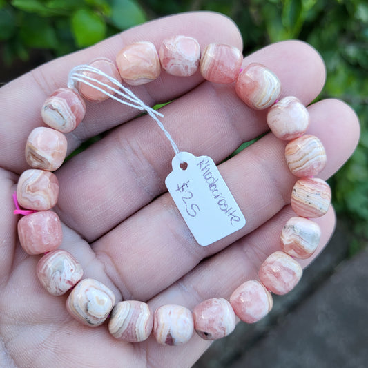 Rhodochrosite Bracelet 10mm