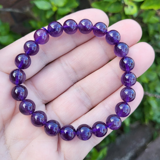 Amethyst Bracelet 8mm