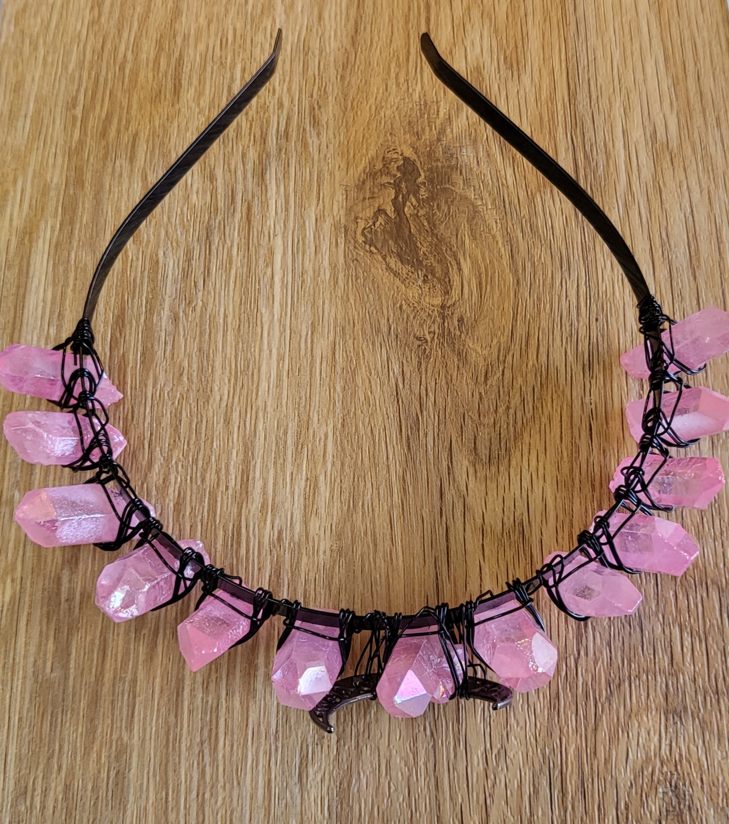 Crystal Crown Aura Pink