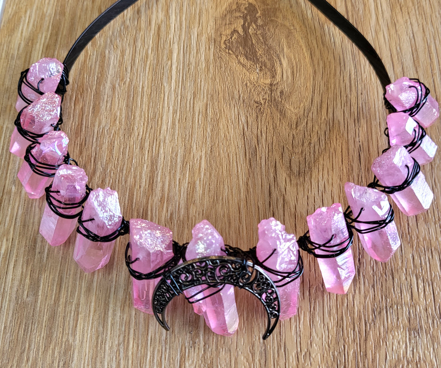 Crystal Crown Aura Pink