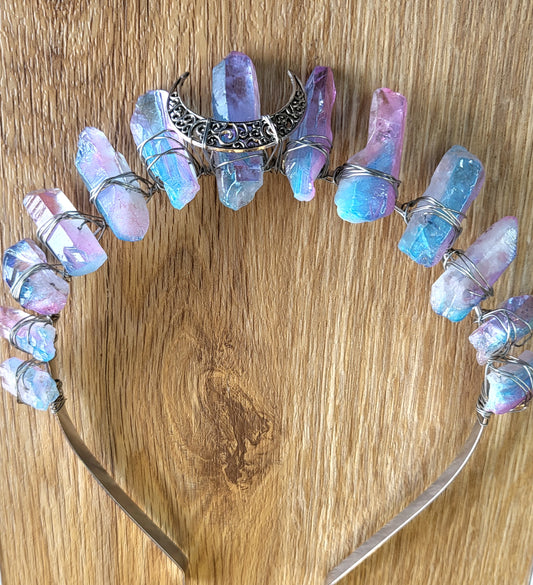 Crystal Crown Pink/blue aura