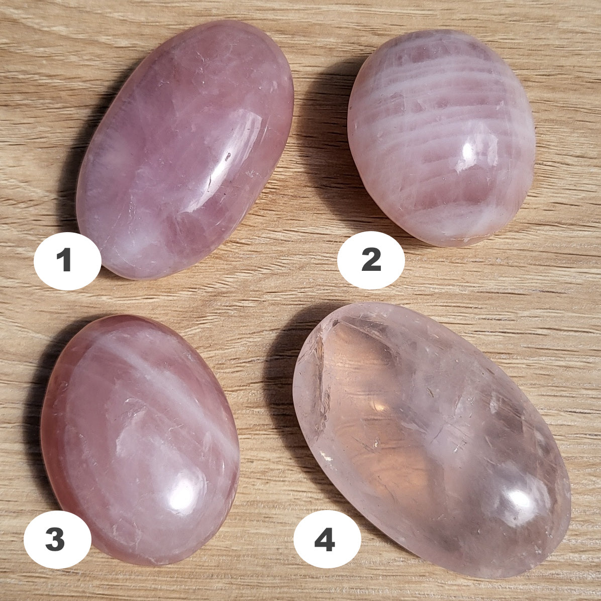 Rose Quartz Palm Stone