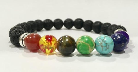 Lava Bracelet Chakra Colours